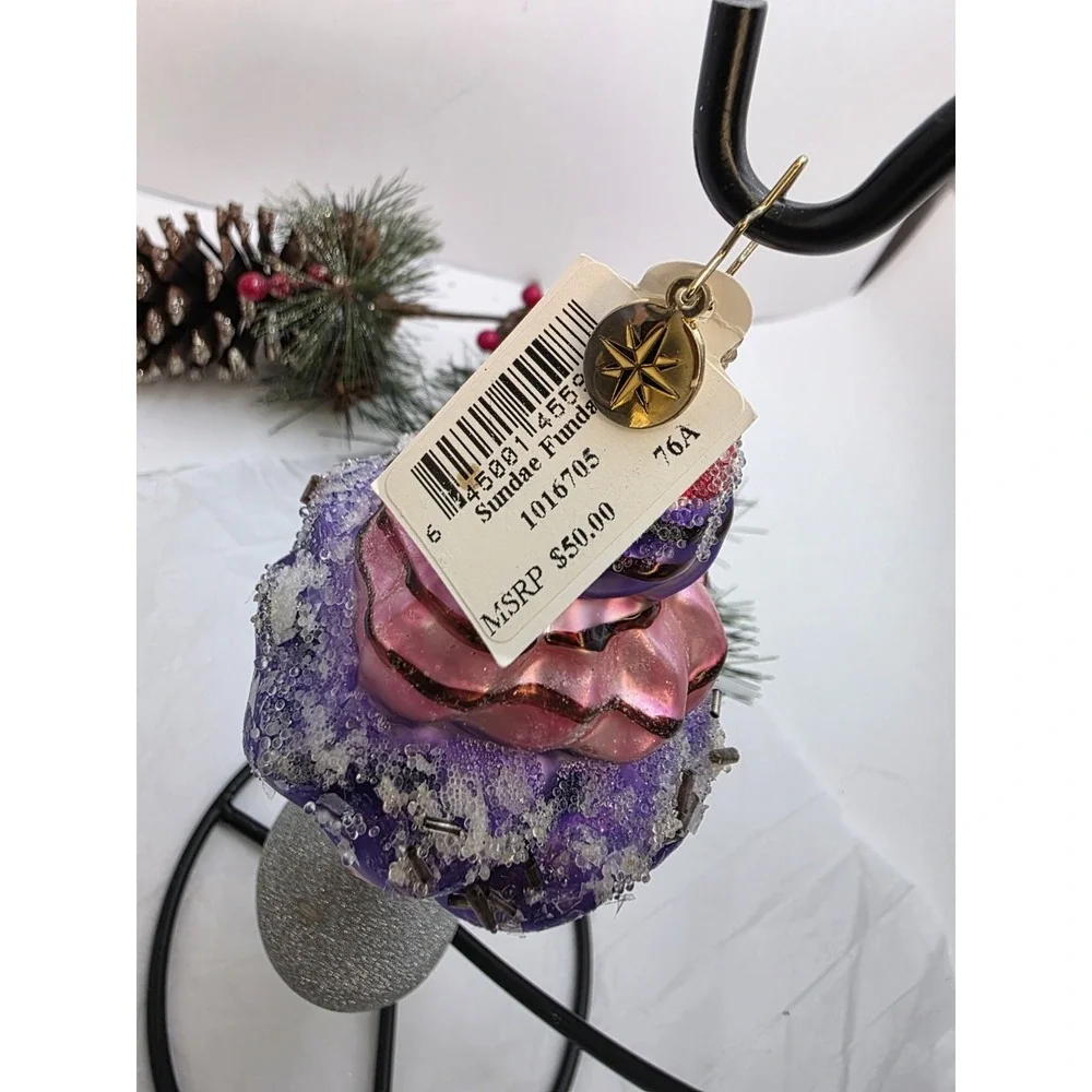 Christopher Radko Sundae FunDay 1016705 Ice Cream Christmas Ornament 7
